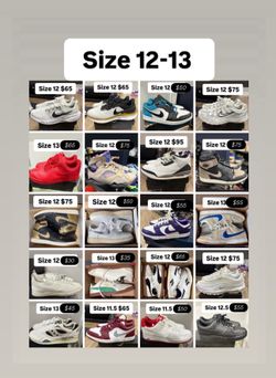 Jordan’s Nikes & more cheap size 12 & 13 men
