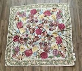 Vintage 100% silk scarf with romantic classical pattern. Up to $35. NOW $10