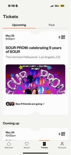 OLIVIA RODRIGO CLUB TICKETS