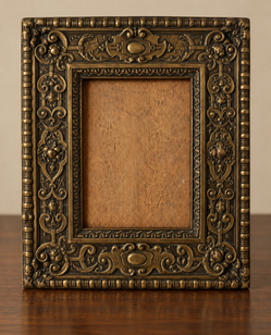 Beautiful Antique Circa late 1800's Ornate brass picture frame English