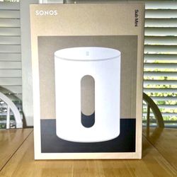 Sonos Sub Mini White. Brand New.  Sealed Box.  Just Received It In Stock.  
