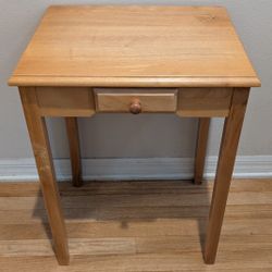 Wooden Side Table with Drawer