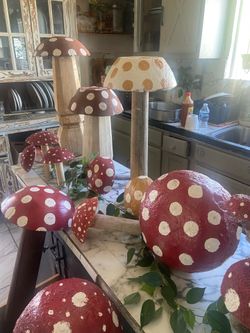 Mushroom sculptures