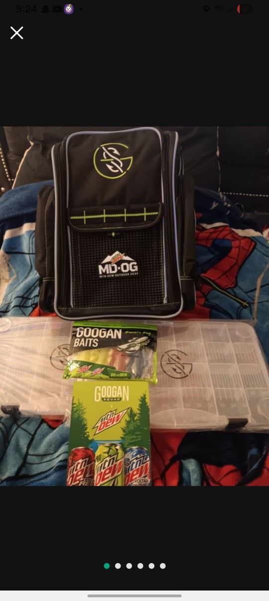 Fishing Backpack Googan Squad x Mountain Dew(Rare)