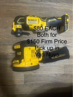 Dewalt Multi Tool xr or sander $80 Each or Both $150 tool only pick up in Van Nuys