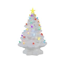 Nostalgic White Ceramic Christmas Tree with DIY bulbs | Christmas Decorations | Lights | Christmas Gift