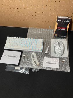 New RK ROYAL KLUDGE RK61 Wireless 60% Mechanical Keyboard, Mini Portable Size 61 Keys Triple Mode BT5.0/2.4G/USB-C Compact Gaming Keyboard, PBT Keycap