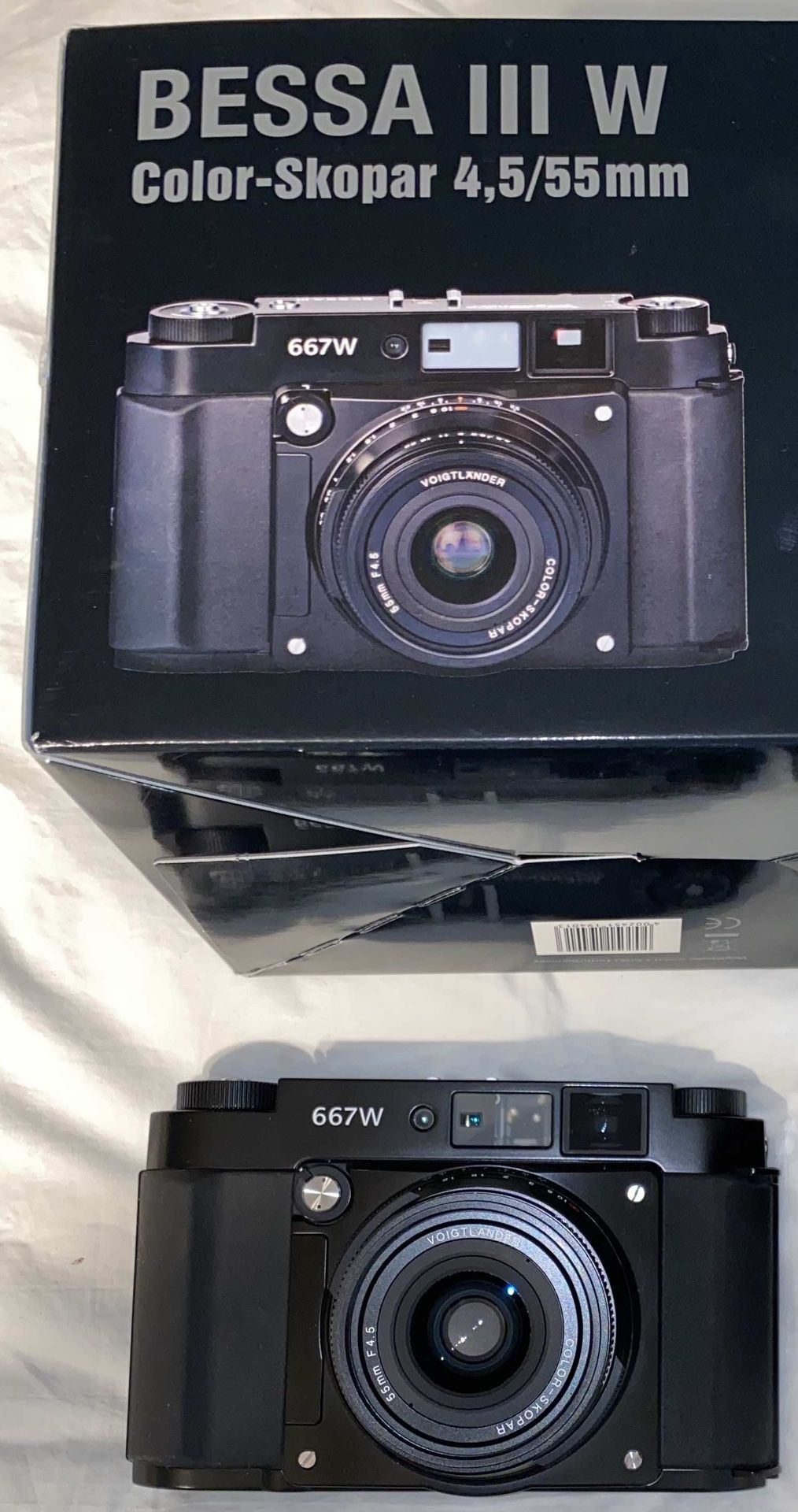 voigtlander 667 W BESSA iii BLACK GF670W 6x6 6x7 Camera 55mm F4.5 RARE