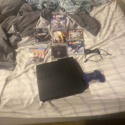 Ps3 Bundle With Console, Controller, And 7 Games