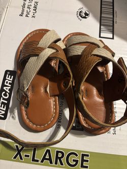 Toddler leather sandals
