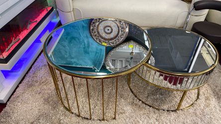 Coffee Table Gold Color