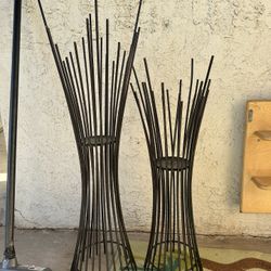 Black Metal Candle Holders 