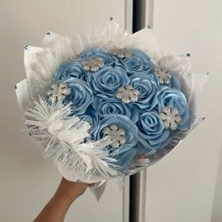 Blue Flower Bouquet (my ex gave it to me)