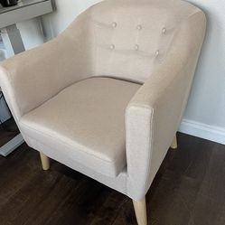  Upholstered Barrel Chair (Like New) From Wayfair