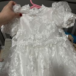Baptism Dress And Bonnet Brand New