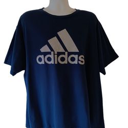 Adidas men's navy blue short-sleeve t-shirt size 2XL