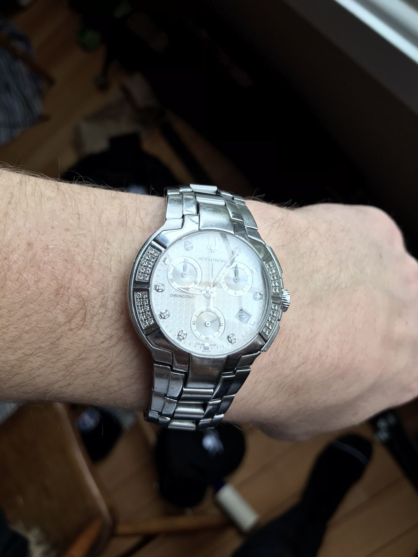 Men’s diamond Accutron watch