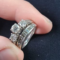 14k Diamond Engagement Wedding Rings