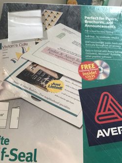 Ink jet white self seal mailer 8325 Avery