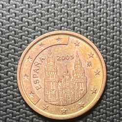 2005 España Five Cent Euro Coin 