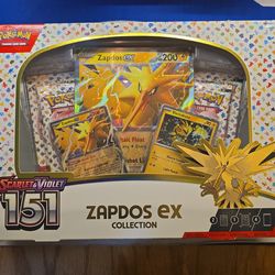 Pokemon 151 Zapdos EX Collection Box