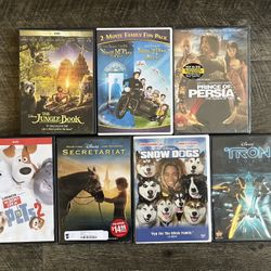 Disney Movies, DVD Lot (Lot of 8 Movies)