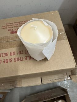 3x4 Ivory pillar candles