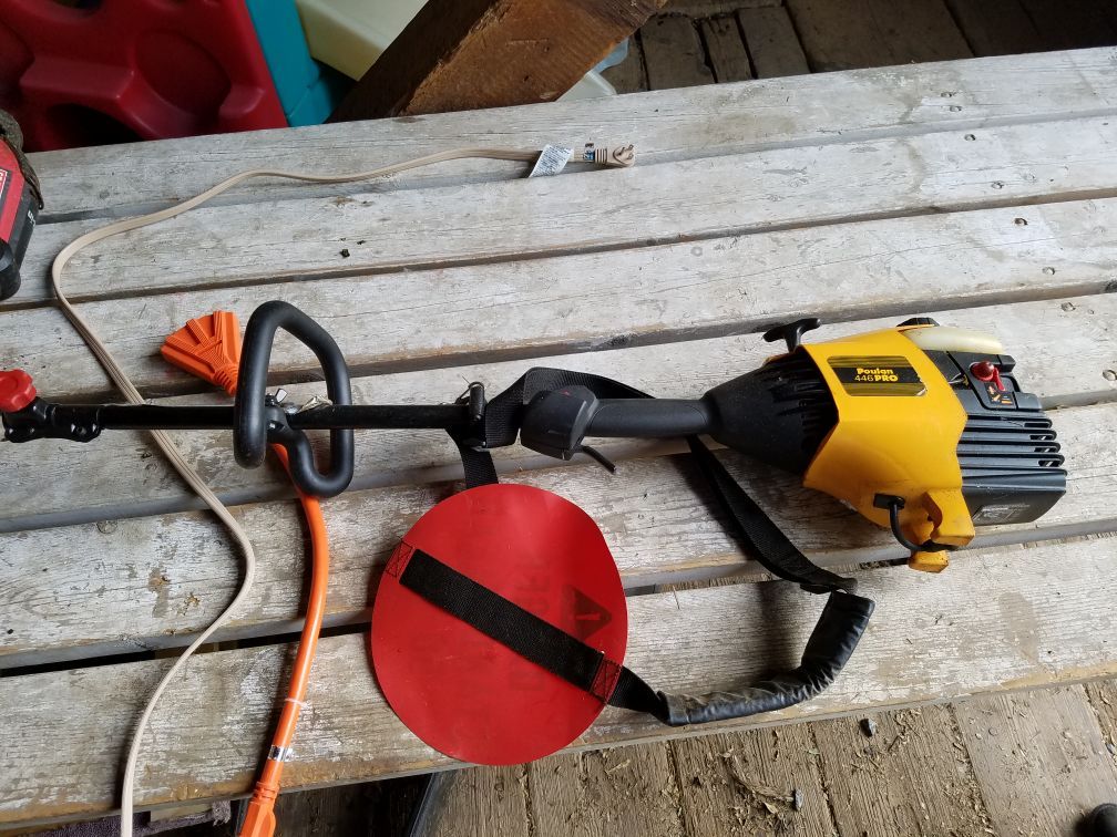 Poulan pro 446 gas power head for attachments