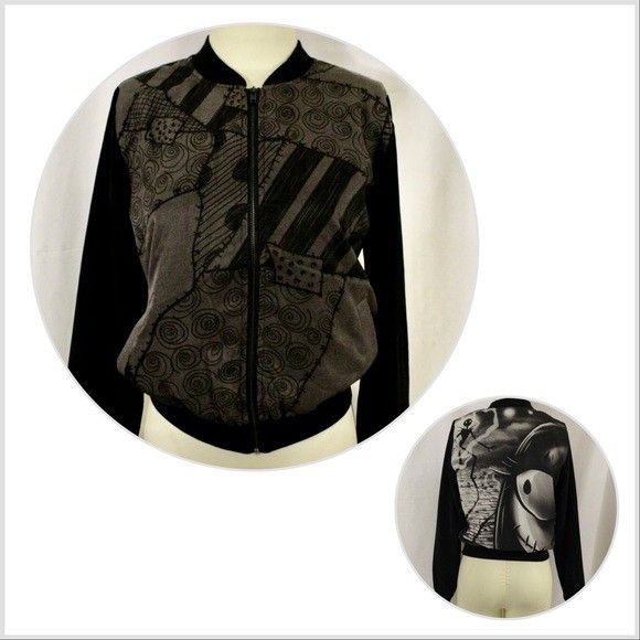 Gothic Jack Skellington Nightmare Before Christmas Disney Bomber Jacket
NWT
Disney