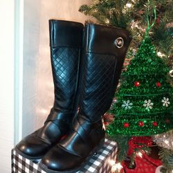 Michael Kors Black Boots Leather  Girls Size 3