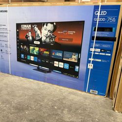 75" Screen QLED SMART 4K ULTRA HDTV BY SAMSUNG Q72DD.  Free Wallmount Bracket