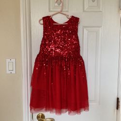 Cat & Jack Red Sequin Dress | Kids Size M (7/8)