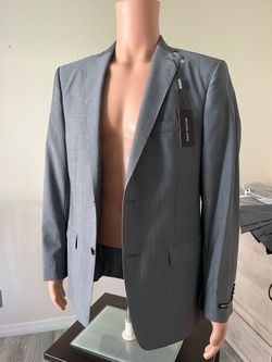 NEW Michael Kors 42R Gray Wool & Mohair Suit 42R / 35W – Italian VBC Fabric