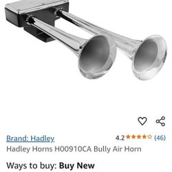 Hadley Horns H00910CA Bully Air Horn
