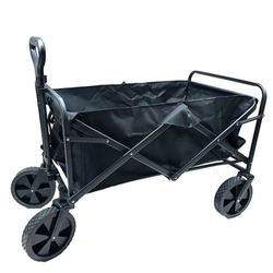 Compact Folding Wagon Travel Shopping Cart Caddy New In Box