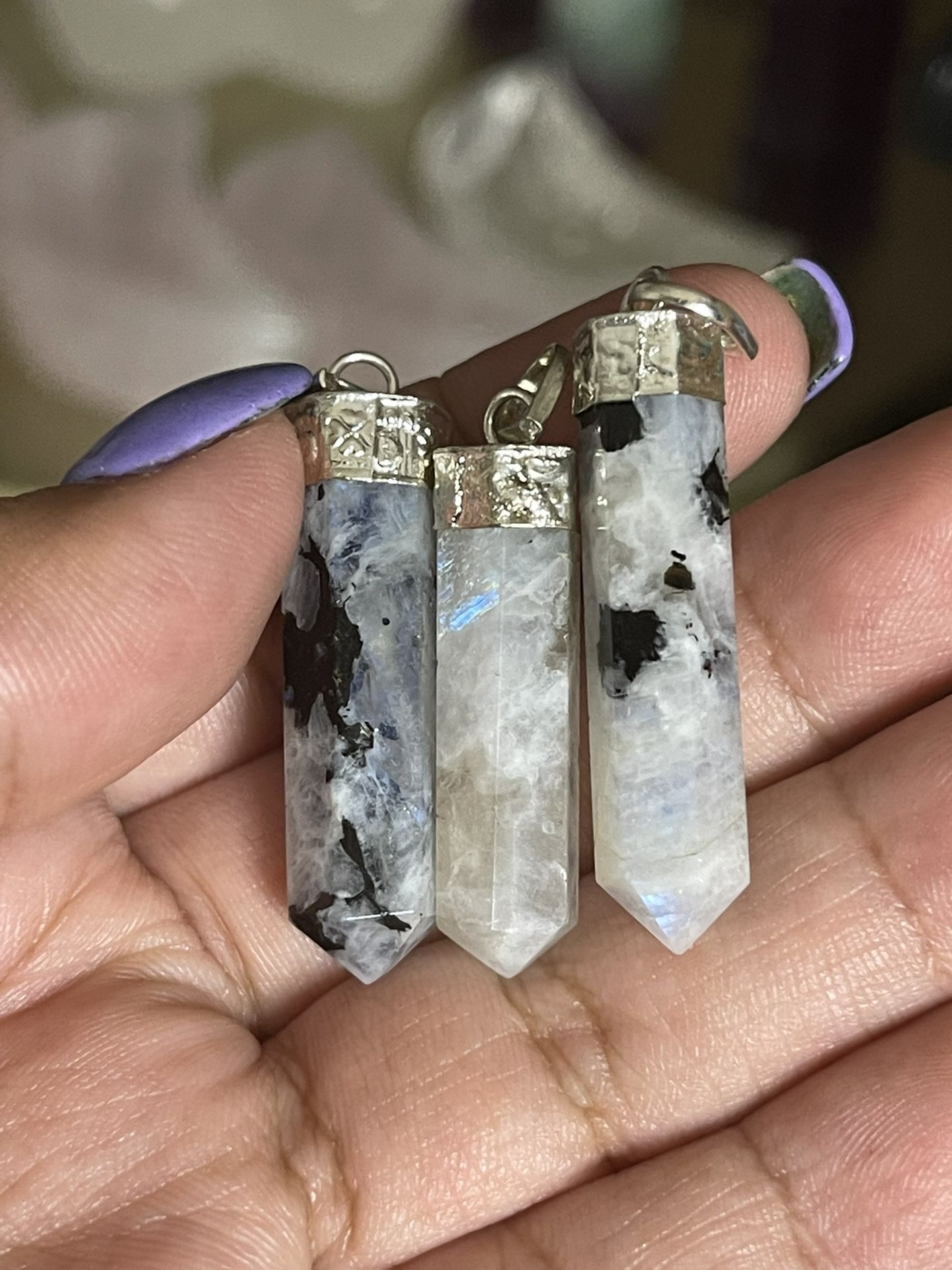 Moonstone Necklaces ( Pendant And 1 Necklace Included)