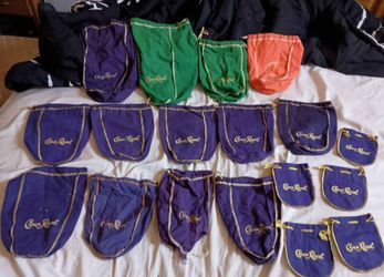 18 Crown Royal bags felt