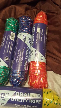 Braided utility rope 50ft