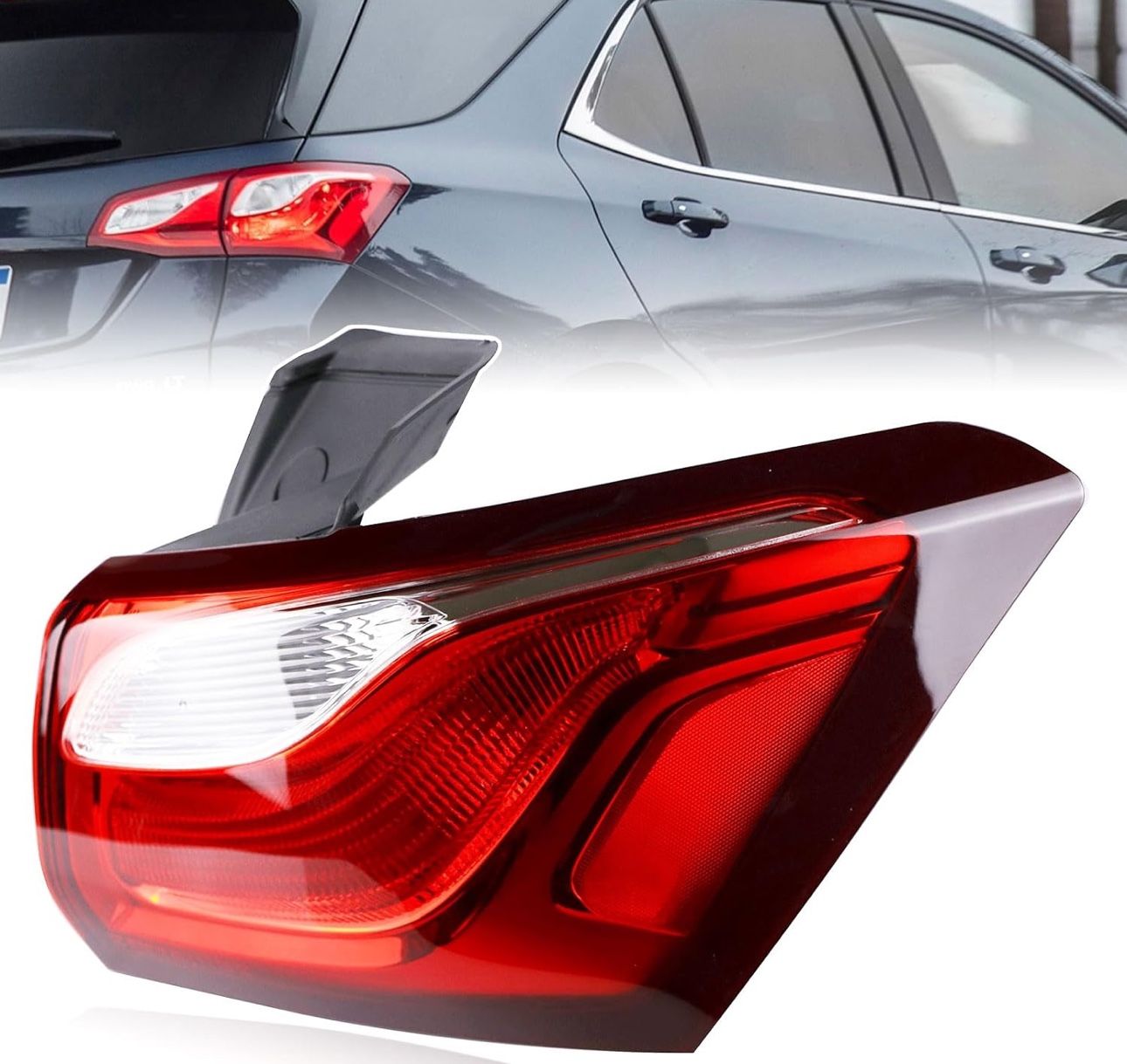 Halogen Tail Light Assembly Compatible with Chevy Equinox 2018 2019 2020 Right Passenger Side Taillights Rear Outer Tail Lamp Halogen Tail Lights Rep