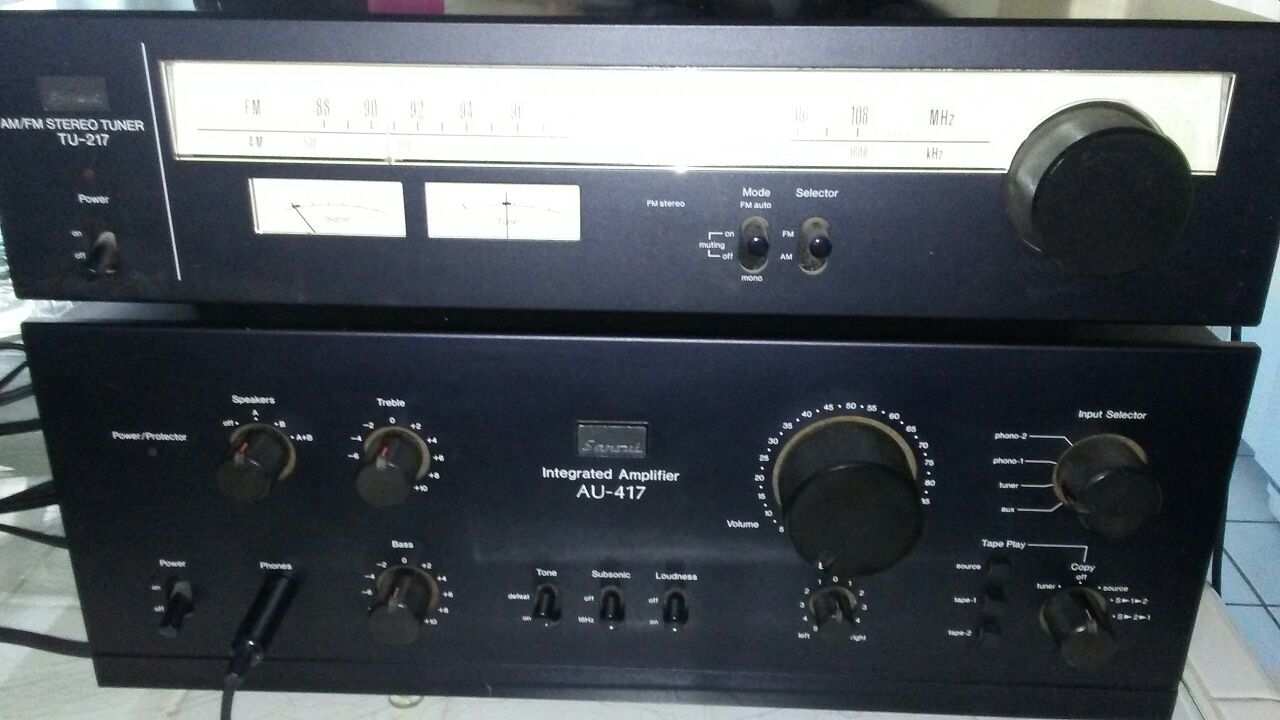 Vintage sansui amplifier & tuner