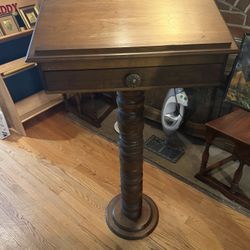 Antique Mahogany Standing Desk- Lectern