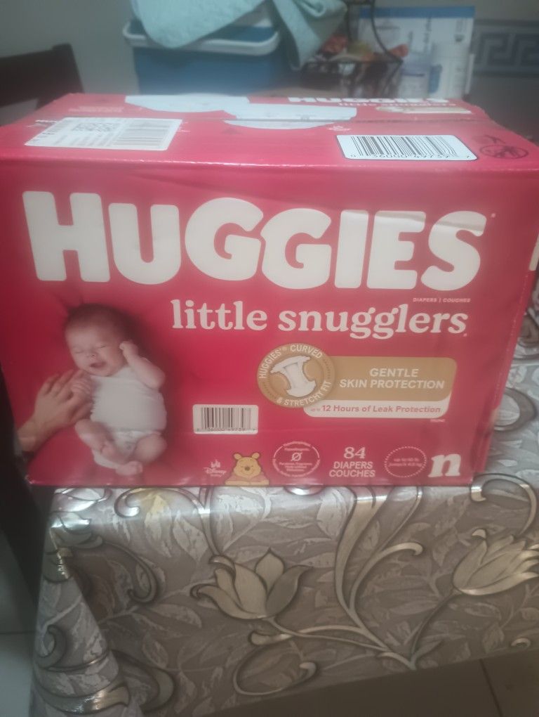 Diapers Huggies (84) Size n Pañales Para Recién Nacido