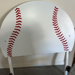 Baseball Twin Headboard