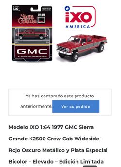 IXO 1:64 1977 GMC Sierra Grande K2500 Crew Cab Diecast