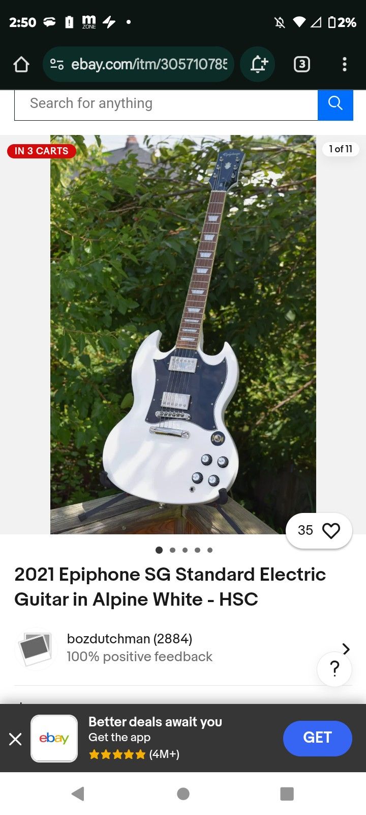 Epiphone SG Standard electric