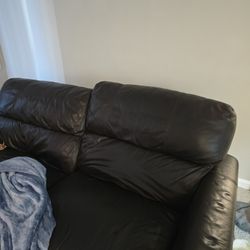 Reclining Leather Couch