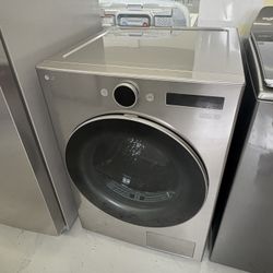 1/18 LG 7.8 cu. ft. Dual Heat Pump ventless Electric Dryer with DirectDrive Motor, 6 Motion and AI Sensor Dry in Graphite Steel