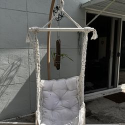 Macrame Hanging Swing Chair - Without Stand