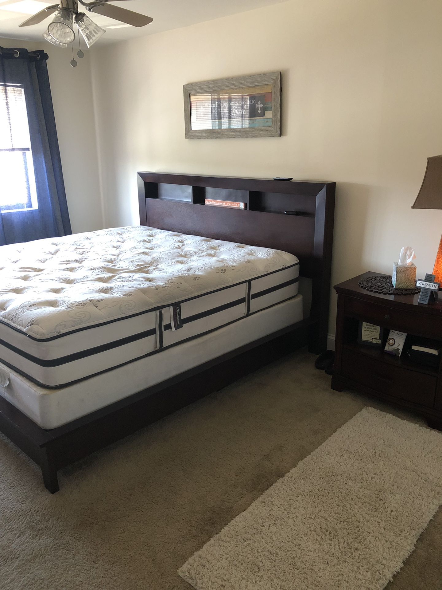 MOVING SALE: King bedroom set w/ Mattress and box springs!