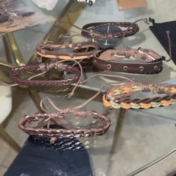 6x Handmade Bracelets Women And Men 